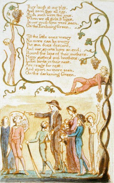 They Laugh at Our Play..., plate 11 from Songs of Innocence, 1789 by William Blake